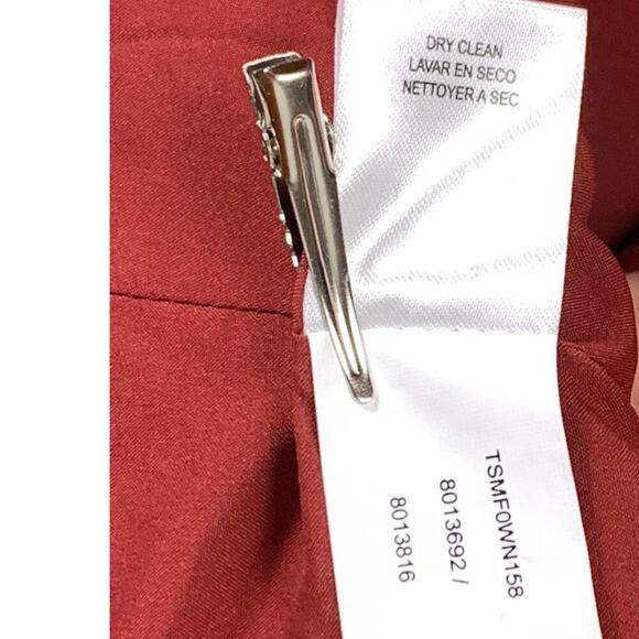 Tahari Brick Red Tailored Single Breasted Corpcore Power Blazer - Size 4 - Picture 7 of 8